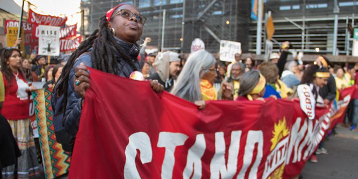 Protesters take to the streets against capitalist climate change in San Francisco
