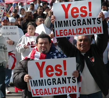 Marching for immigrant rights