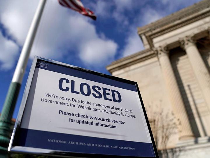 Closed during the government shutdown