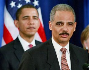 Attorney General Eric Holder with President Barack Obama