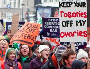 Chicagoans march in the Walk for Choice called in response to federal anti-abortion legislation