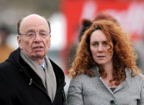 Rupert Murdoch with News International chief executive Rebekah Brooks