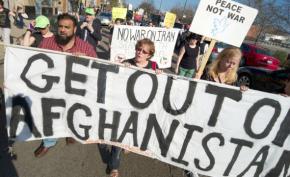 Antiwar protesters march against U.S. wars and occupations in Chicago