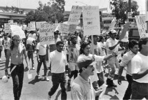 A San Diego march in support of Justice for Drywallers