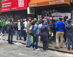 Hundreds lined up at the Committee Against Anti-Asian Violence office to volunteer for relief efforts