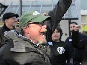 CCTA bus drivers celebrate the end of a successful strike