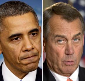 President Obama and House Speaker John Boehner