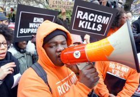 Protesting police terror in New York City