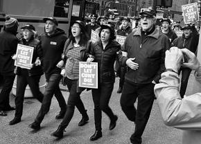 Some 1,500 PSC members and their supporters came out to "Stop starving CUNY" rallies