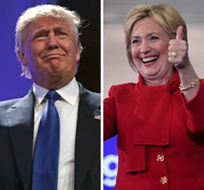 Donald Trump and Hillary Clinton