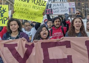 On the march in Milwaukee against Trump's immigrant-bashing