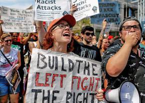 Socialists on the march against the right in Boston