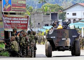 Philippines troops on the streets of Marawi