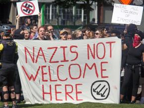 Protesting the fascist mobilizations in Portland, Oregon