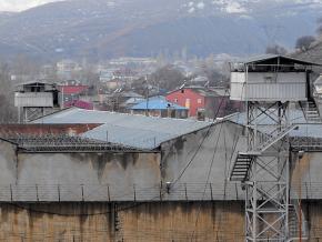 The exterior of the maximum-security prison where Max Zirngast is incarcerated