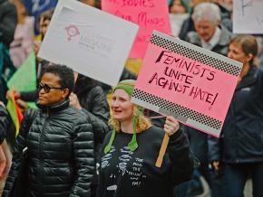 Marching against sexism and bigotry in Los Angeles