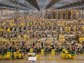A massive Amazon fulfillment center